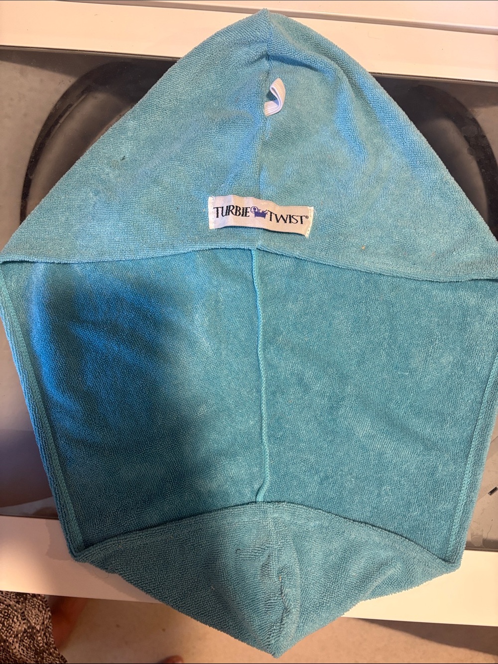 Womens Hooded Towel - Aqua Blue microfiber